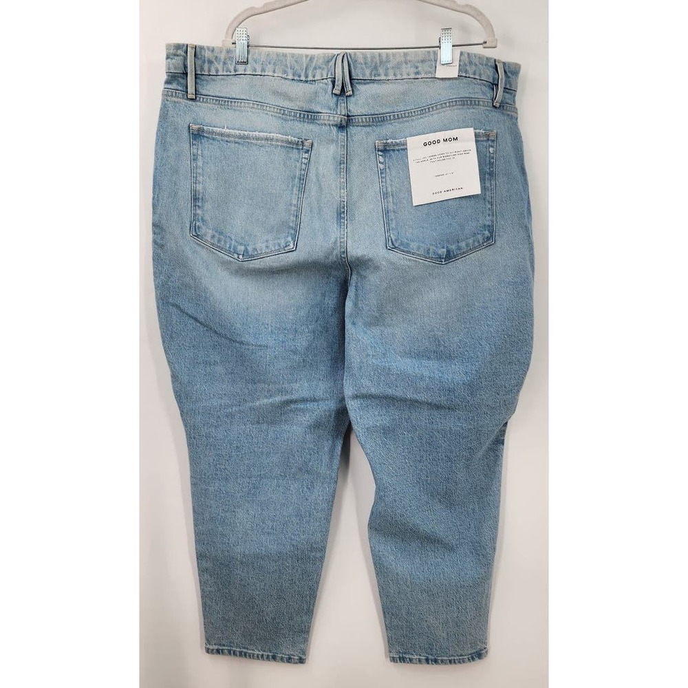 New NWT Good American Good Mom Jeans Size 20 Light Wash - Picture 4 of 16